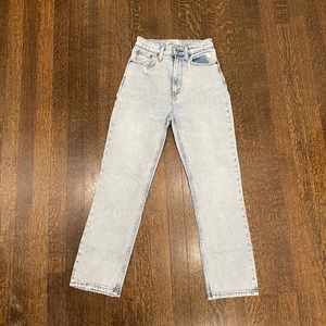 Abercrombie Ankle Straight Ultra High Rise Curve Love Jeans 24/00